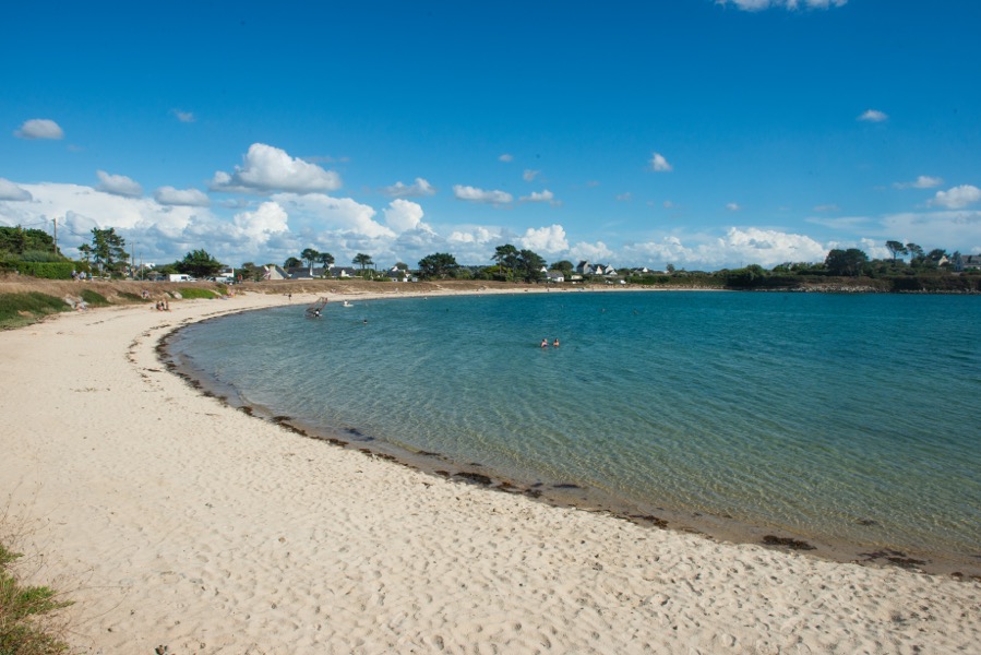 Anse de St-Cava à Lilia - vacances Bretagne nord, location gîte Ty Bernhel