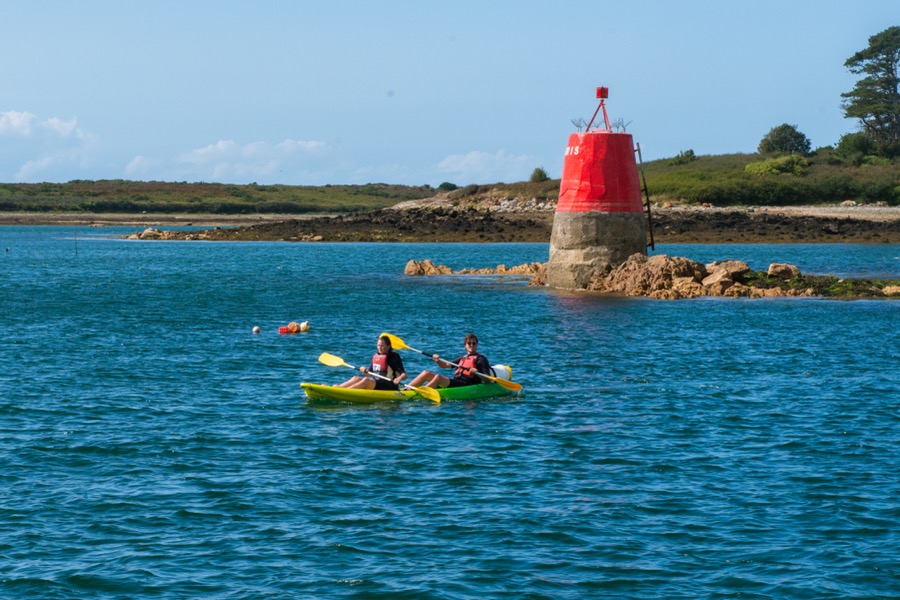 Activité nautique vacances aber Wrach Finistrère : sortie kayak - Vacances gite Ty bernhel Landéda 29